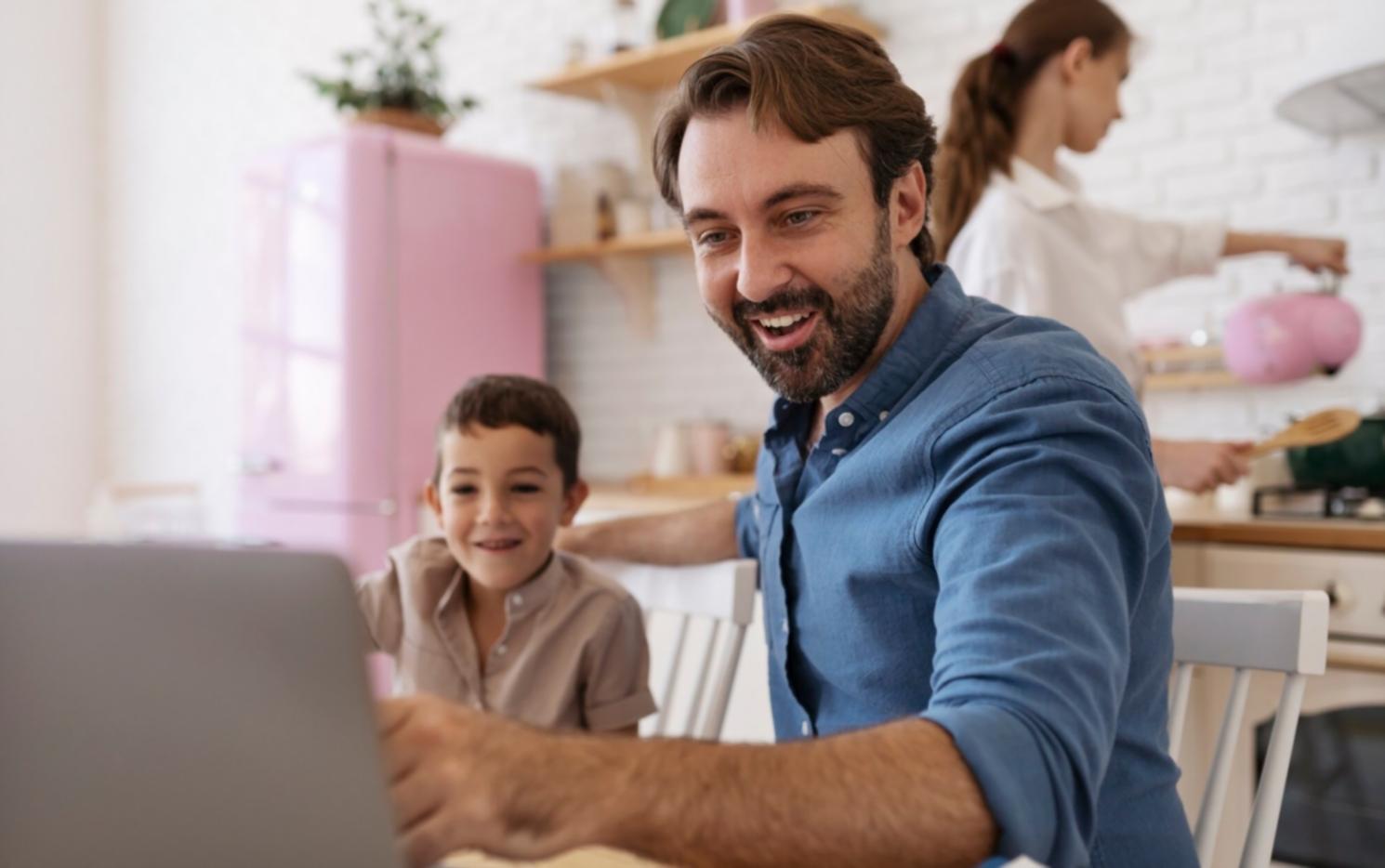 Business planning workspace with financial documents and calculator