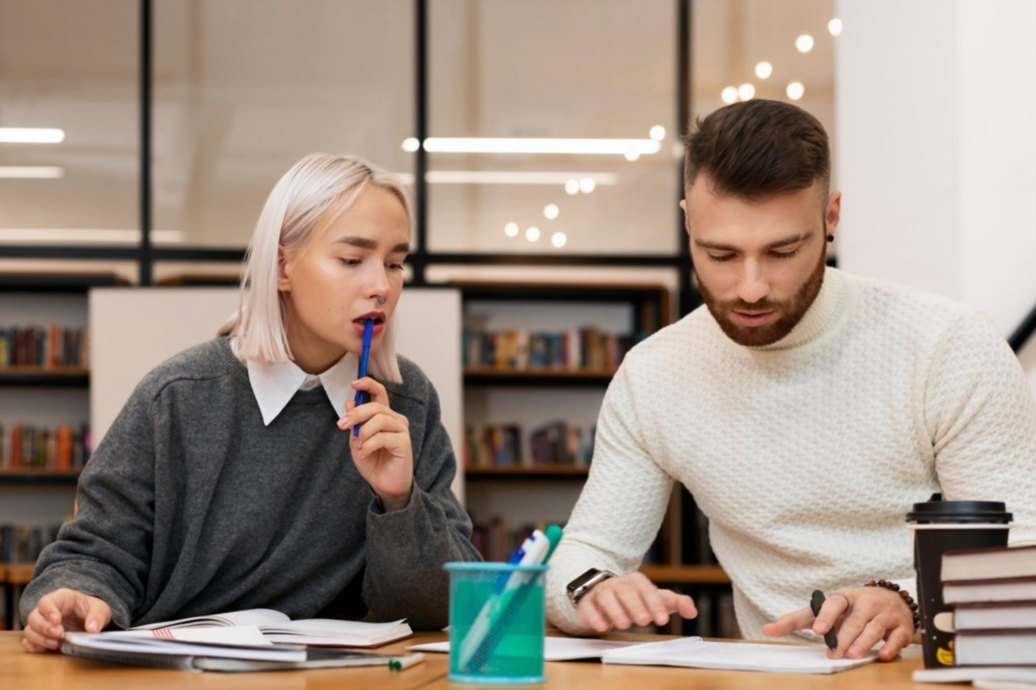 Business planning session with budget documents and financial strategy materials
