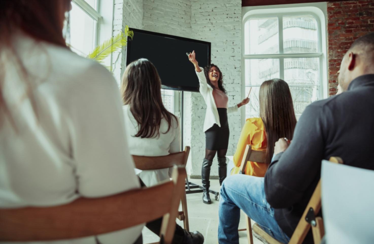 Business owner reviewing financial reports and budget performance metrics